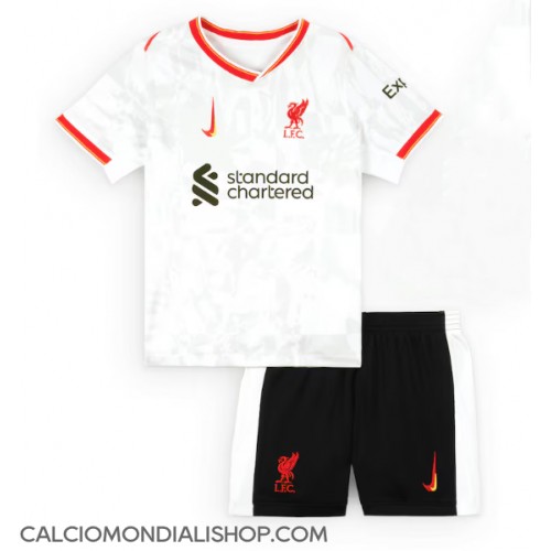 Maglie da calcio Liverpool Terza Maglia Bambino 2024-25 Manica Corta (+ Pantaloni corti)